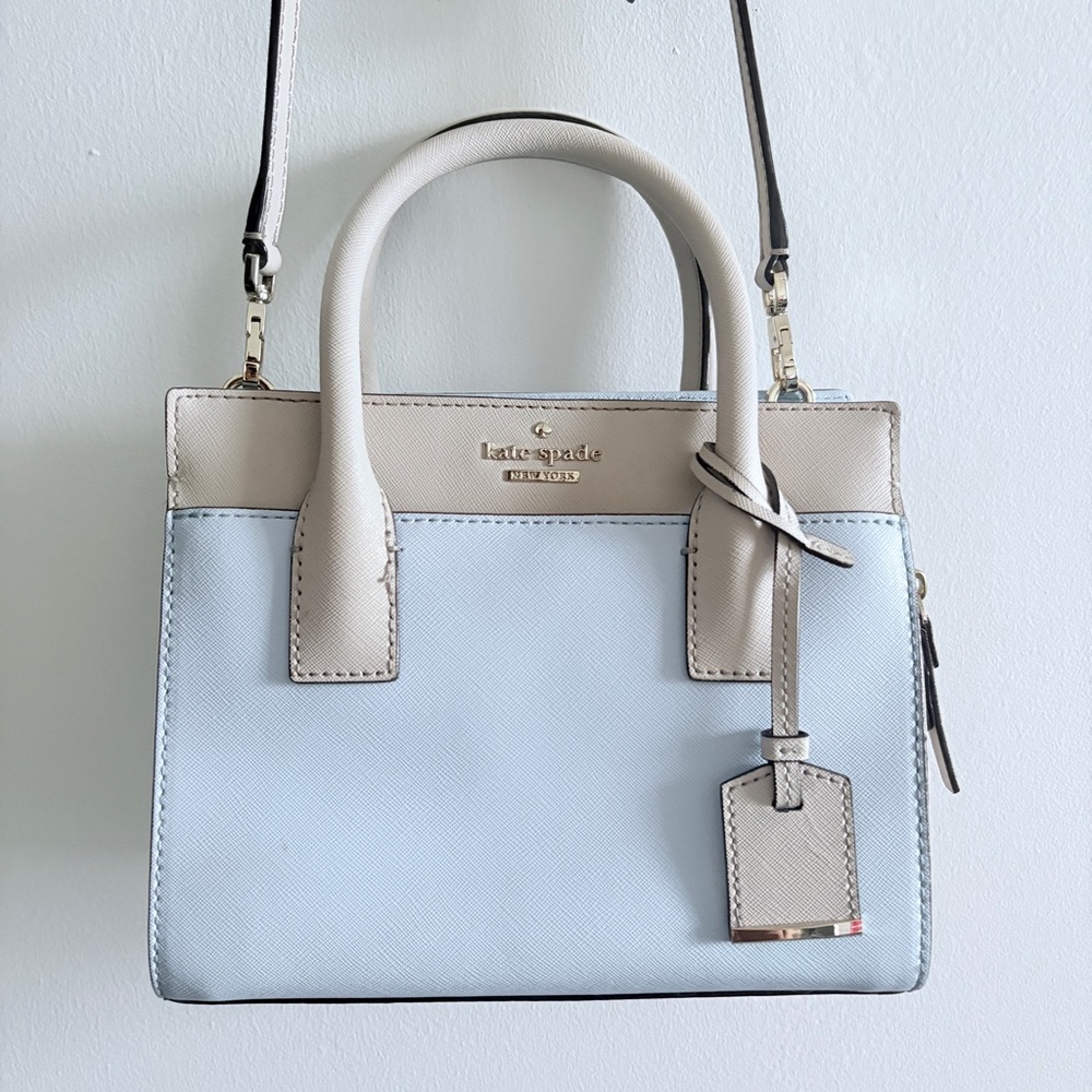 Kate Spade Blue and Cream Handbag